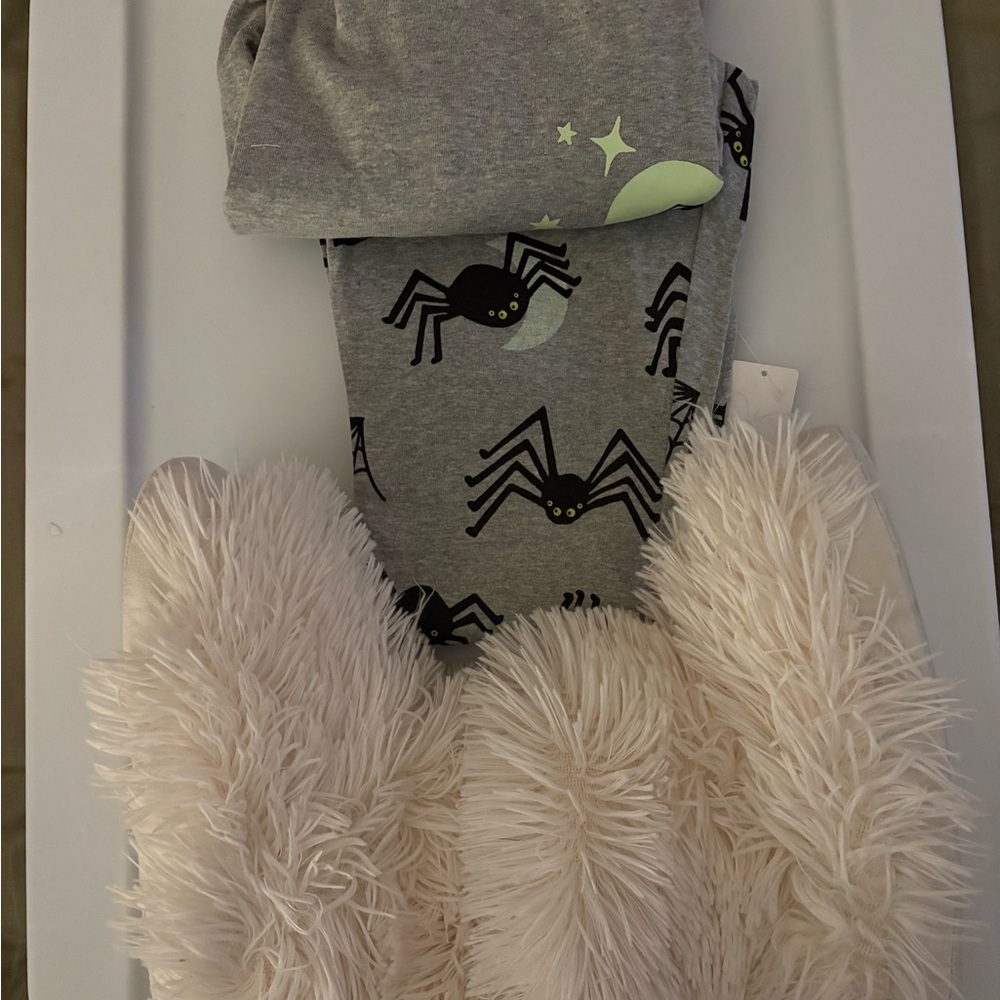 63 - NWT girls size 12 PJ and justice slippers